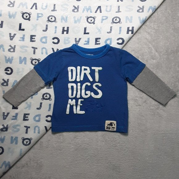 ❄️ 12m | OshKosh B'gosh |  Long Sleeved T-Shirt - Picture 1 of 5